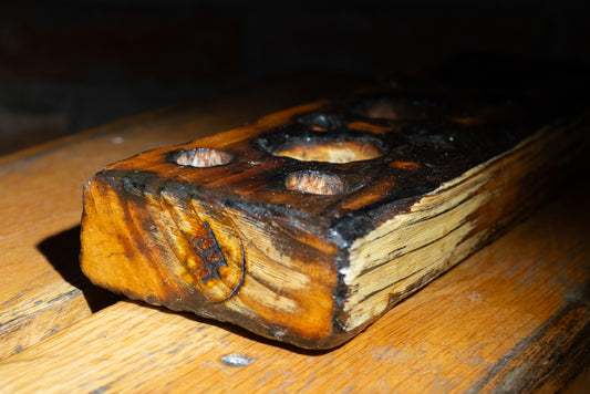 Charred Ember – Rustic Multi-Tea Light Candle Holder